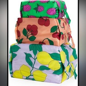 BAGGU SUNSHINE FRUIT 3D Zip Set Discontinued Patterns